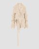 The Attico Women's Fuzzy Shawl-Collar Wrap Coat - 1