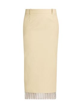 The Attico Women's Layered Midi-Skirt