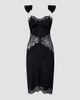 The Attico Women's Satin & Lace Midi Dress - 4
