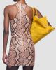 The Attico Women's Snakeskin Print Leather Mini Dress - 3