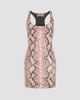 The Attico Women's Snakeskin Print Leather Mini Dress - 5