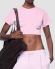 The Attico Women's Underwire Cotton Crop T-Shirt - 4