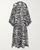THE ATTICO Zebra-print cotton kaftan - 1