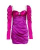 The Bar Women's Two-Tone Silk Satin Twist-Front Minidress - 1