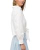 The Burgess Collection The Burgess Collection The Kitty Front Tie Polo Cotton Blouse - 5