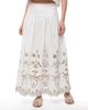 The Burgess Collection The Burgess Collection The Lauren Lasercut Linen Skirt - 1