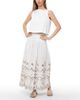 The Burgess Collection The Burgess Collection The Lauren Lasercut Linen Skirt - 2