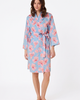 The Cat's Pajamas The Cat's Pajamas Floral Pima Cotton Robe - 1