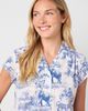 The Cat's Pajamas The Cat's Pajamas Pima Cotton Short-sleeved Capri Pajama Set - 3