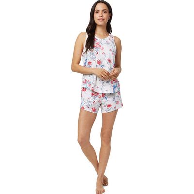 The Cat's Pajamas The Cat's Pajamas Pima Knit Racerback Tank And Short Pajama Set