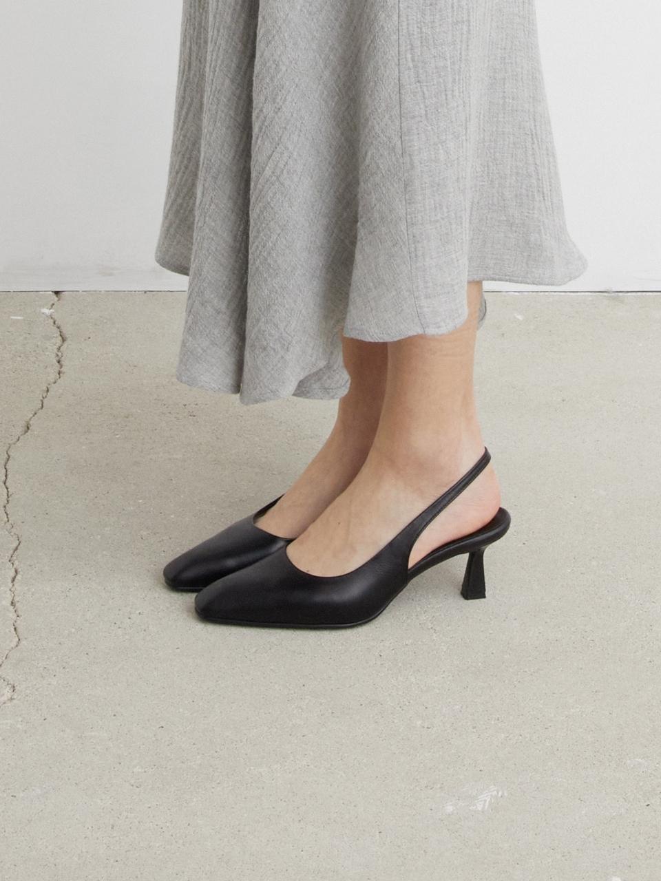 The Cloister EDGE TOE SLINGBACK PUMPS (3 COLORS)