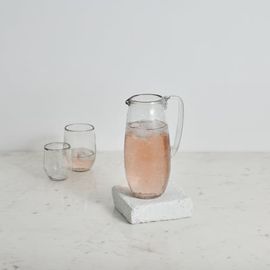 The Collective Home The Collective Home Pebbled Glass Pitcher