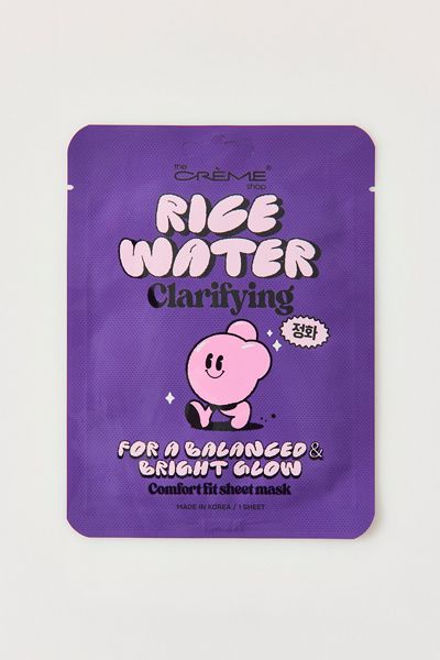 The Creme Shop The Creme Shop The Crème Shop Comfort Fit Sheet Mask in Rice Water at Urban Outfitters