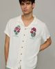 The Critical Slide Society The Critical Slide Society Cultivate Embroidered Short Sleeve Shirt Top in White, Men's at Urban Outfitters - 1