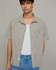 The Critical Slide Society The Critical Slide Society Garry Short Sleeve Shirt Top in Ecru, Men's at Urban Outfitters - 5