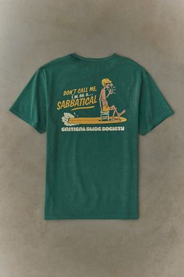 The Critical Slide Society The Critical Slide Society Sabbatical Graphic Tee in Olive, Men's at Urban Outfitters