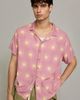 The Critical Slide Society The Critical Slide Society Salute Resort Shirt Top in Pink, Men's at Urban Outfitters - 1