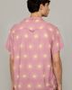 The Critical Slide Society The Critical Slide Society Salute Resort Shirt Top in Pink, Men's at Urban Outfitters - 2