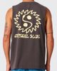 The Critical Slide Society The Critical Slide Society Yin Yang Graphic Muscle Tee in Washed Black, Men's at Urban Outfitters - 1