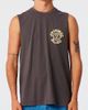The Critical Slide Society The Critical Slide Society Yin Yang Graphic Muscle Tee in Washed Black, Men's at Urban Outfitters - 2