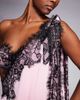 The Dolls House Circa The Dolls House Circa Anthia asymmetric satin mini dress with lace trim in pink - 4