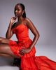 The Dolls House Circa The Dolls House Circa Dolce tiered ruffle high low maxi dress in red - 2