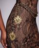 The Dolls House Circa The Dolls House Circa Francesca cup detailing lace maxi dress with gold-tone chain belt in black - 3