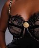 The Dolls House Circa The Dolls House Circa Frenchie open back lace bralet mini dress in black - 2