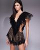 The Dolls House Circa The Dolls House Circa Sara lace cut out mini dress in black - 1