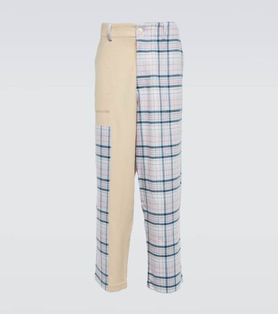 The Elder Statesman The Elder Statesman Checked wool, silk and cashmere pants