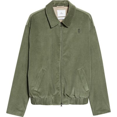 The Elder Statesman The Elder Statesman Cotton Waffle Cord Bomber Jacket