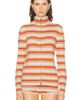 The Elder Statesman The Elder Statesman Hallie Stripe Zip Cardigan - 1