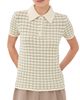 The Elder Statesman The Elder Statesman Ida Checkered Cashmere Polo Moss Check - 1