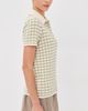 The Elder Statesman The Elder Statesman Ida Checkered Cashmere Polo Moss Check - 4