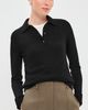 The Elder Statesman The Elder Statesman Laurel Cashmere Polo Sweater Black - 2