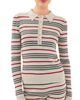 The Elder Statesman The Elder Statesman Libeccio Stripe Polo Ecru/Red/Stone - 1