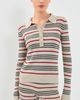 The Elder Statesman The Elder Statesman Libeccio Stripe Polo Ecru/Red/Stone - 2