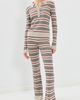 The Elder Statesman The Elder Statesman Libeccio Stripe Polo Ecru/Red/Stone - 5