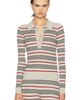 The Elder Statesman The Elder Statesman Libeccio Stripe Polo Sweater - 1