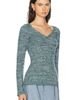The Elder Statesman The Elder Statesman Off The Shoulder V-Neck Sweater - 2