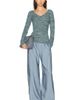 The Elder Statesman The Elder Statesman Off The Shoulder V-Neck Sweater - 4