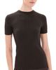 The Elder Statesman The Elder Statesman Superlight Cashmere Ellie Rib Knit Tee Espresso - 1