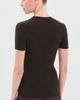 The Elder Statesman The Elder Statesman Superlight Cashmere Ellie Rib Knit Tee Espresso - 3