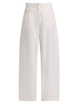 The Elder Statesman Women's Bender Cotton Chino Pants
