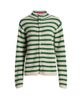 The Elder Statesman Women's Cousteau Striped Cashmere Cardigan - 8