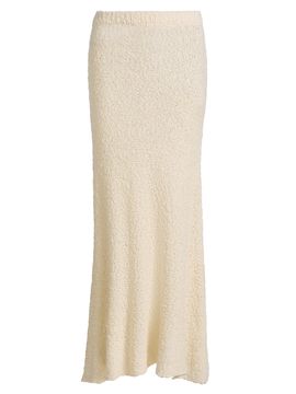 The Elder Statesman Women's Ella Bouclé Knit Maxi Skirt