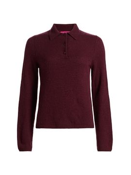 The Elder Statesman Women's Laurel Cashmere Polo Shirt