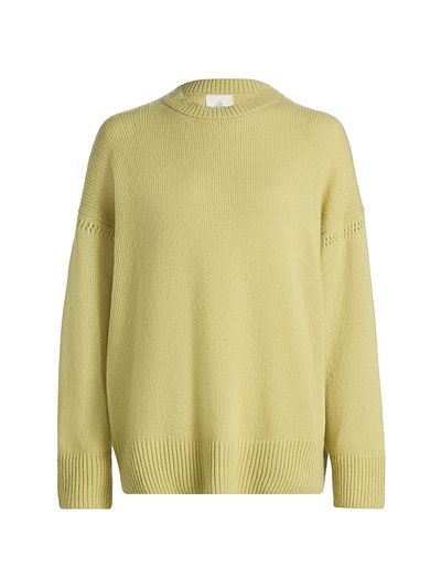 The Elder Statesman Women's Nimbus Calla Cashmere-Cotton Crewneck Sweater