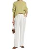The Elder Statesman Women's Nimbus Calla Cashmere-Cotton Crewneck Sweater - 2