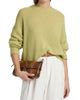 The Elder Statesman Women's Nimbus Calla Cashmere-Cotton Crewneck Sweater - 3